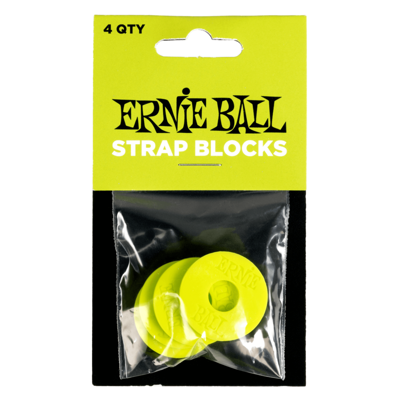 Ernie Ball 5622 | Strap Blocks 4-Pack (Green)