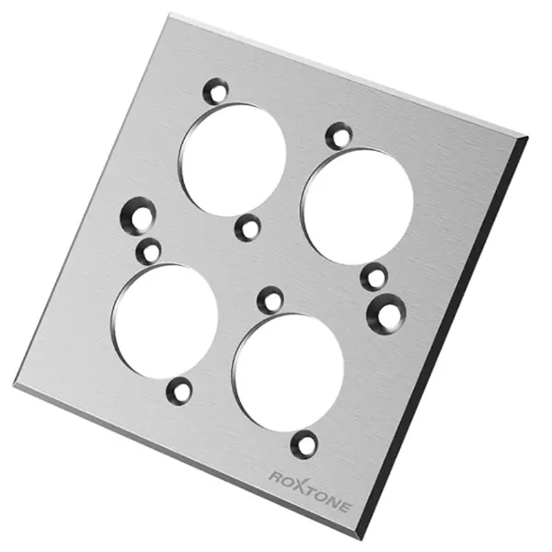 Roxtone RWPA60-4-SL | Wallplate 4x Insert (Silver)