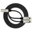 Kirlin Y-301 | Y-Cable 1x 2M Male XLR to 2x Female XLR Cable (Black)