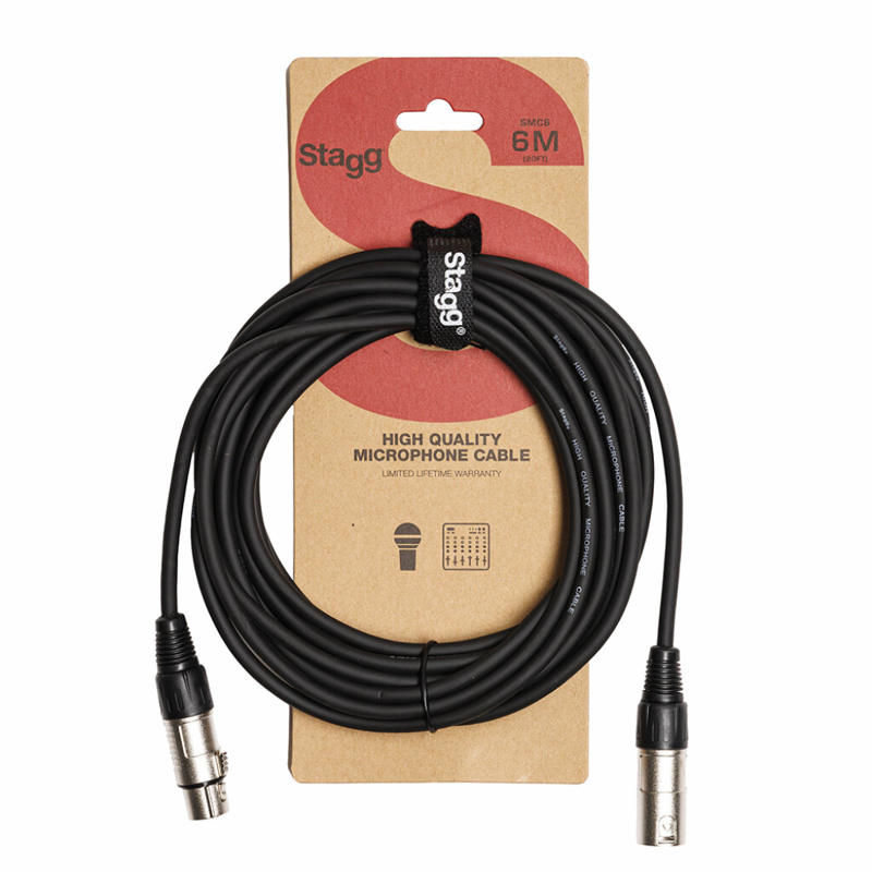 Stagg SMC6 | 6m XLR Male to XLR Female Mic Cable