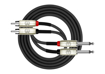 Kirlin AP-403PR | 2x 1/4" Male Mono Jack to 2x Male RCA Dual Patch Cable