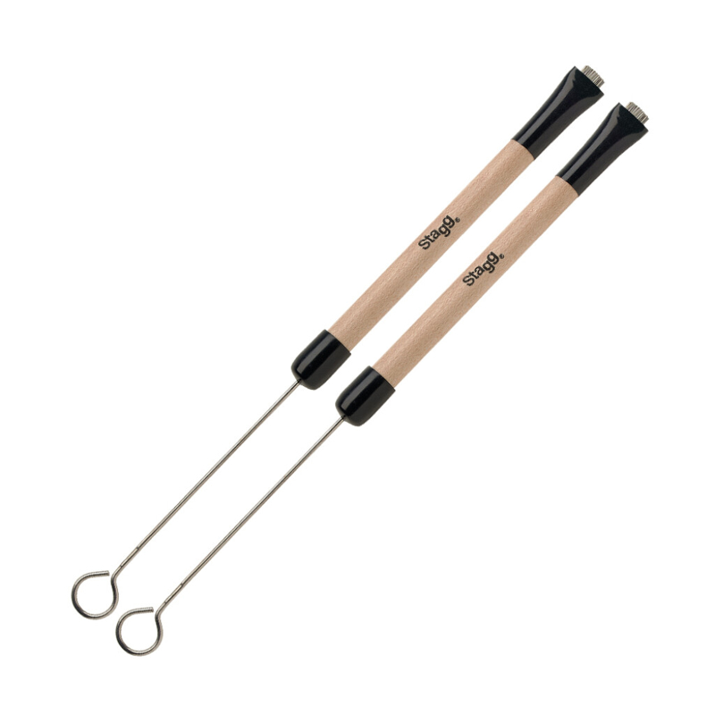 Stagg SBRU20-WM | Wire Brushes (Wooden Handle)