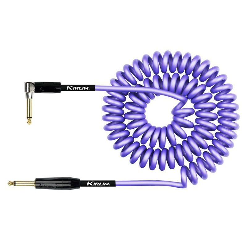 Kirlin IPK-222BFGL /PU | 9M Coiled Instrument Cable (Purple)