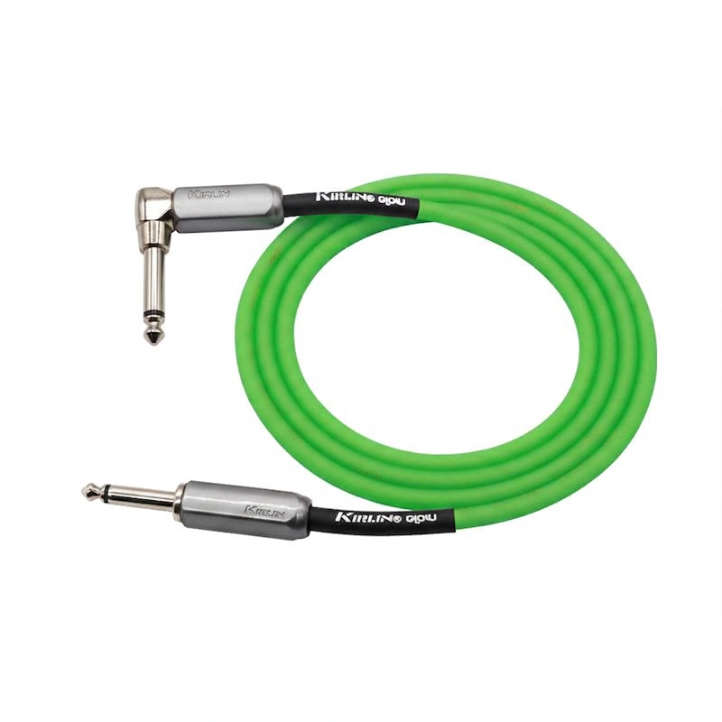 Kirlin IMGE-222BM6 / KIP | 6M Glow Instrument Cable Angled Jack (Kiwi Pop)