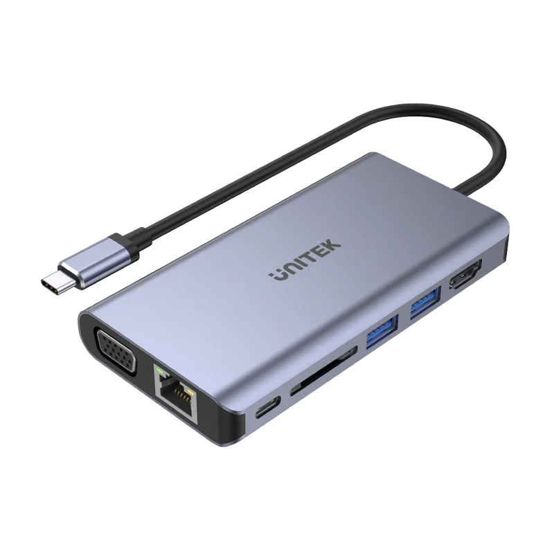 Unitek D1019B | uHUB O8+ 8-in-1 Ethernet Hub