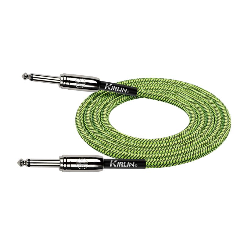 Kirlin IWCC-201PN /GRA | 3M Jack to Jack Woven Cable (Green)