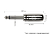 Kirlin IWCC-201PN /BKA | 6M Jack to Jack Woven Cable (Black)