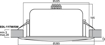 Monacor EDL-11TW/SW | 8" 100v Ceiling Mount Speaker (Black)