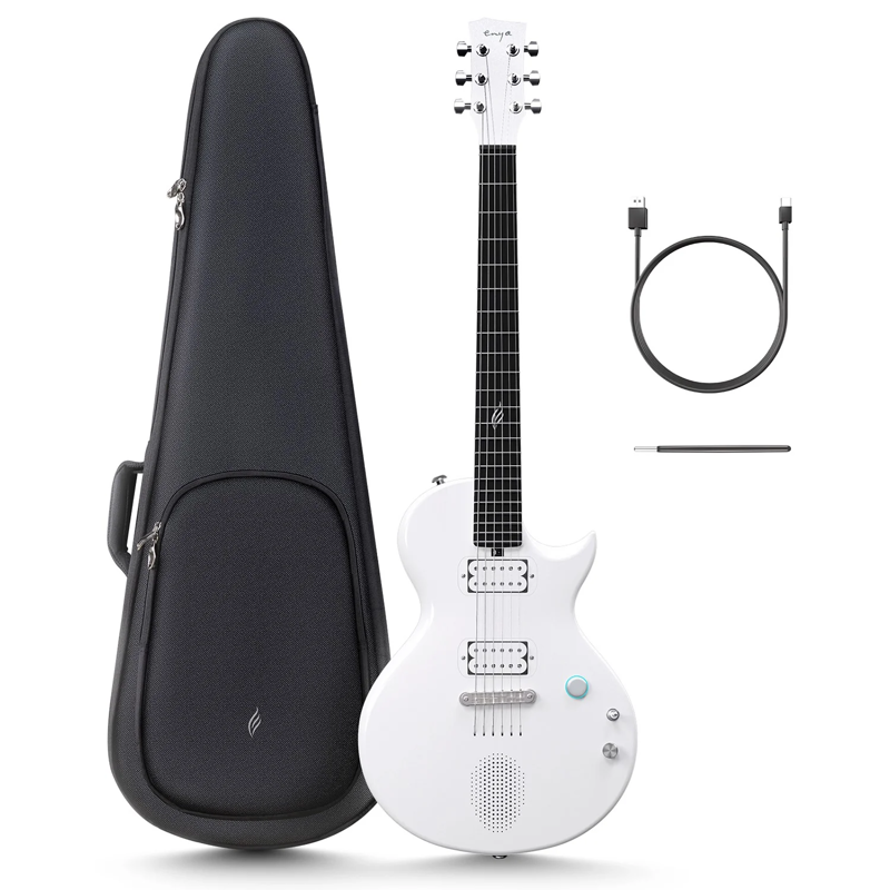 Enya Nova Go Sonic | Carbon Fibre Smart Guitar (White)