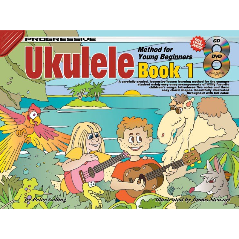 Progressive Method for Young Beginners | Ukulele Book 1 (CD & DVD)