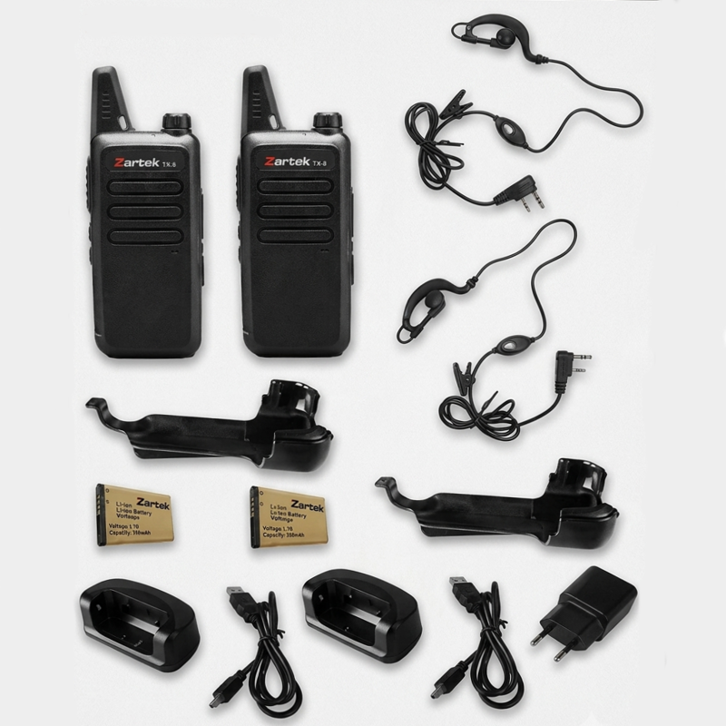 Zartek TX-8 Super Pack | UHG 2-Way Radios With All Extras