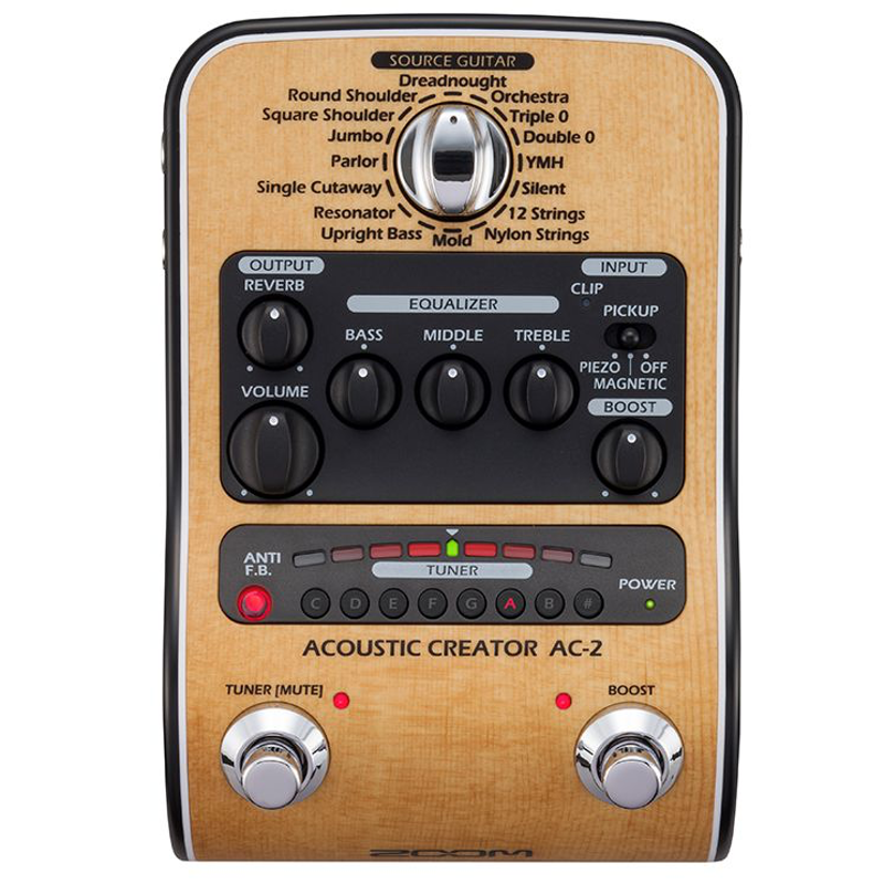 Zoom AC-2 | Acoustic Creator DI Box Pedal