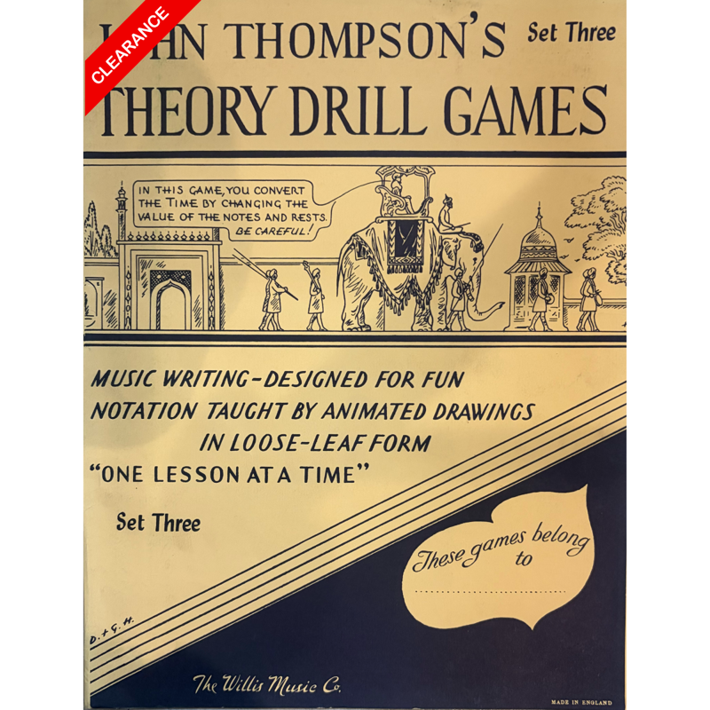 John Thompson's | Theory Drill Games Set Three