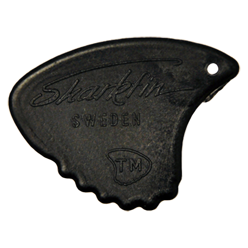 Sharkfin GP107 | Relief Super Hard Black Guitar Pick